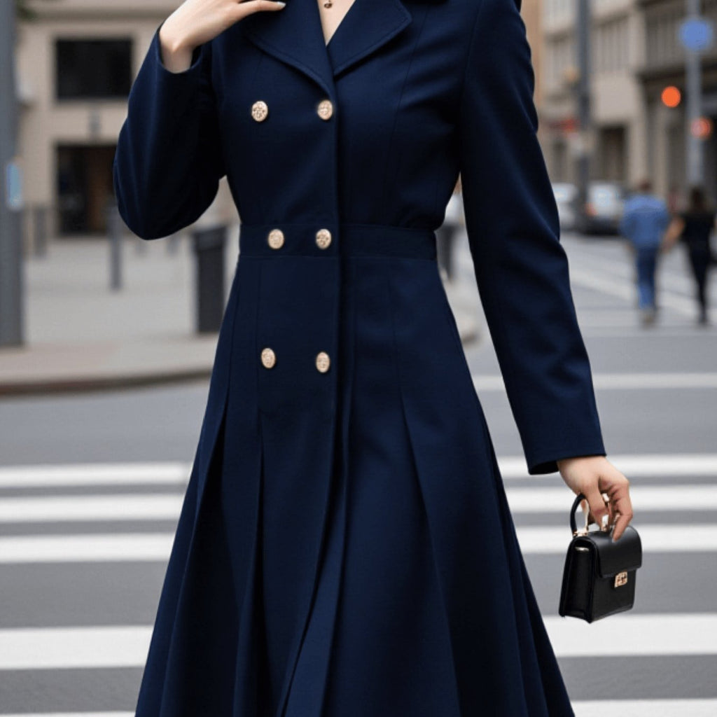 Suzette™ | Double-Breasted Fit-and-Flare Coat