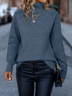 Yolanda™ | Warm Elegant Ribbed Turtleneck Sweater