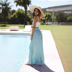 Boho Floral Print High-Waist Wide-Leg Pants