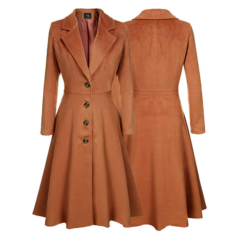 Adelina™ | Tailored Fit-and-Flare Midi Coat