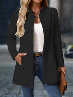 Joliette™ | Stand Collar Single Breasted Tailored Coat