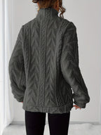 Charline™ | Textured Sherpa Half-Zip Pullover